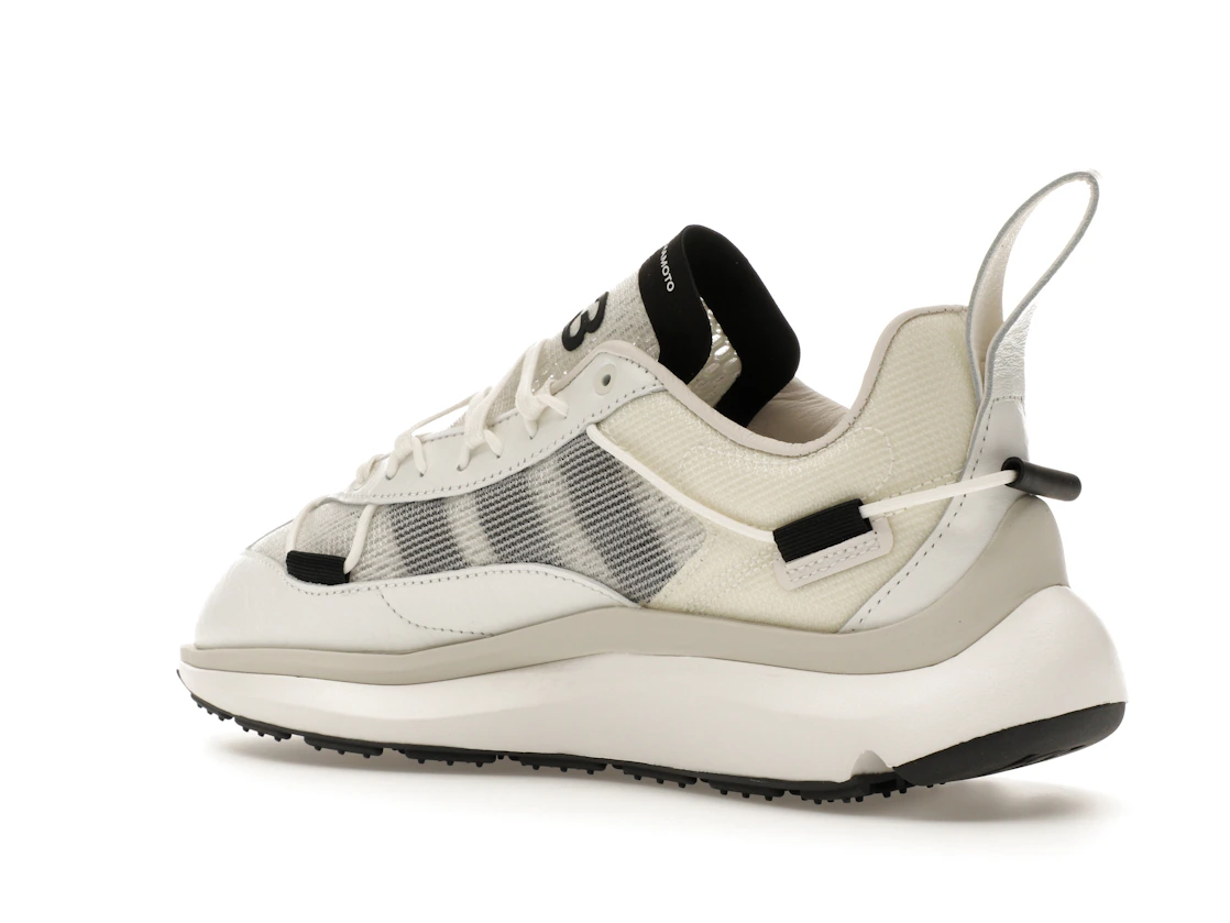 Vue 23 de adidas Y-3 Shiku Run Core White Black Orbit Grey