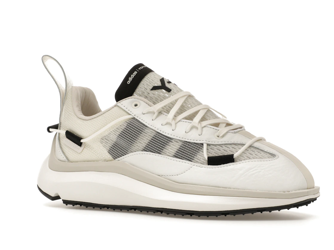 Vue 4 de adidas Y-3 Shiku Run Core White Black Orbit Grey