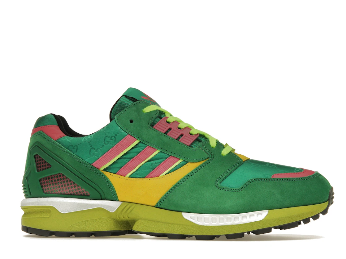 Vue 2 de adidas x Gucci ZX 8000 Green GG Monogram