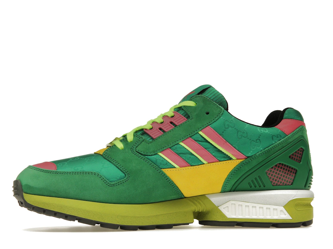 Vue 18 de adidas x Gucci ZX 8000 Green GG Monogram