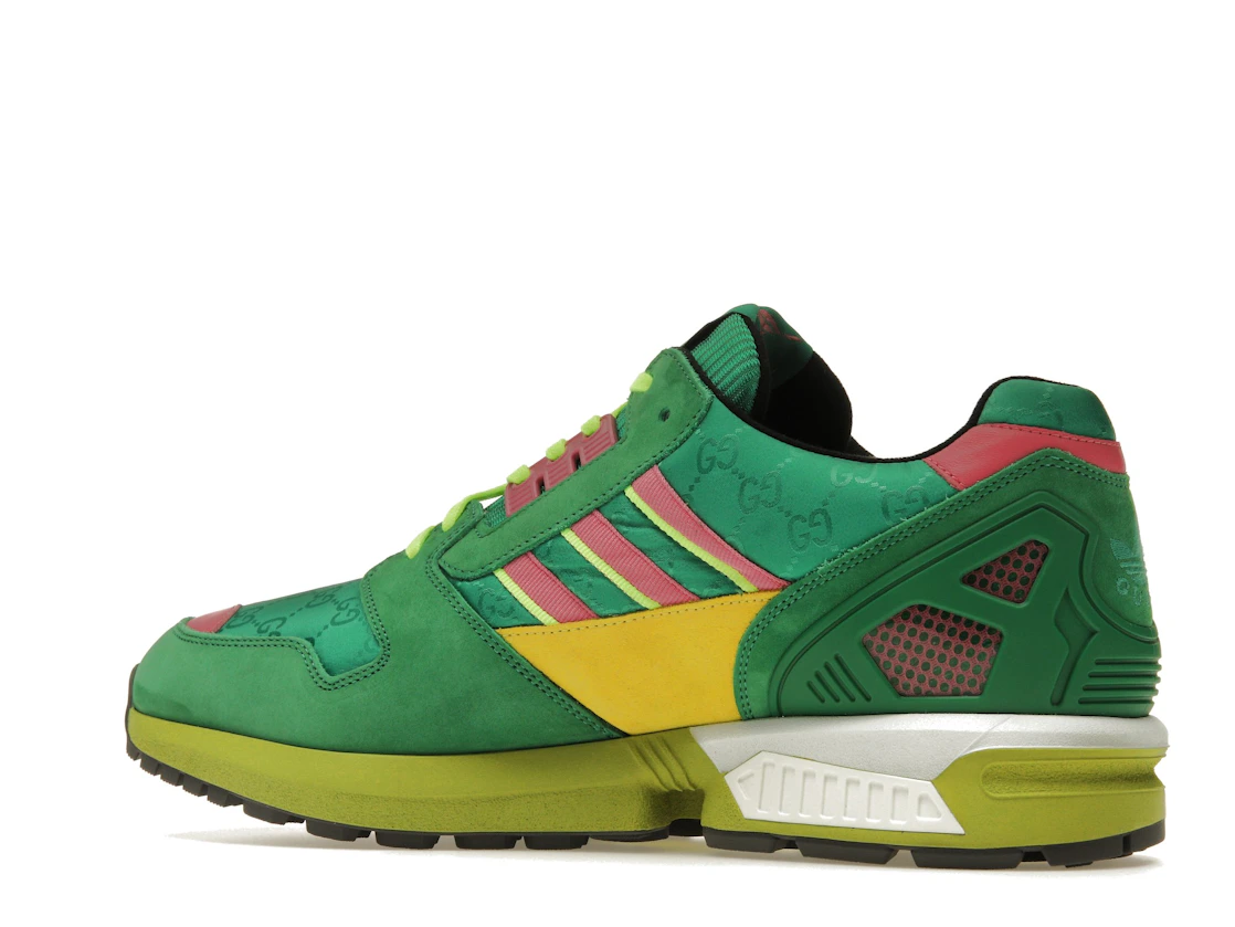 Vue 22 de adidas x Gucci ZX 8000 Green GG Monogram