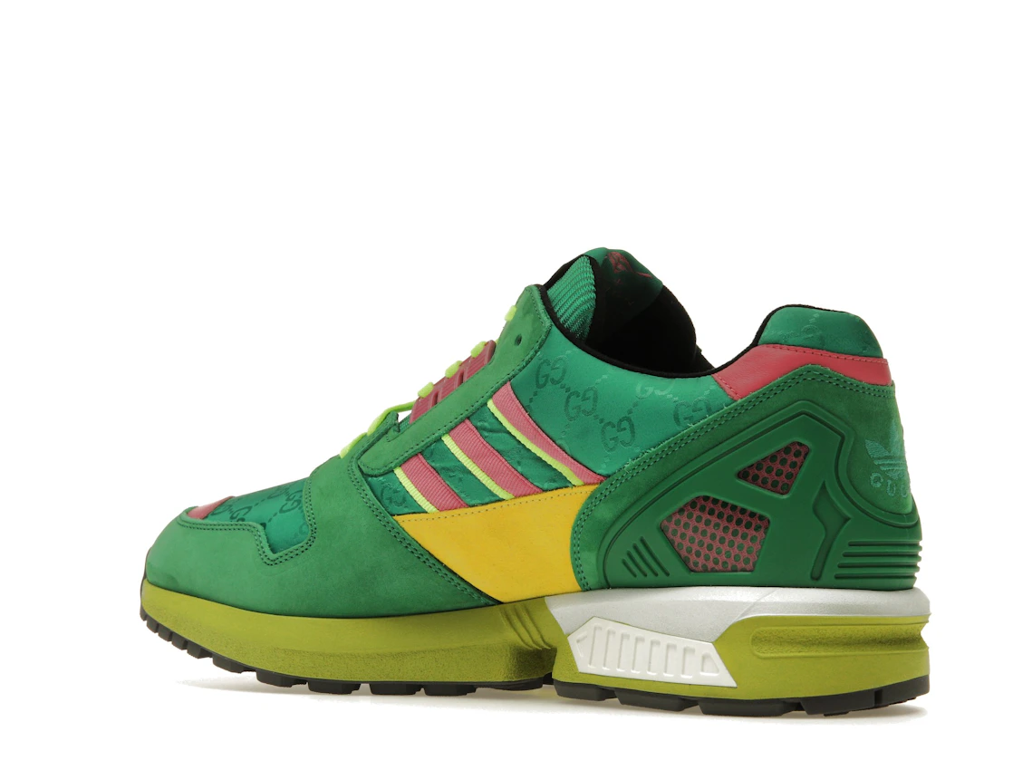 Vue 23 de adidas x Gucci ZX 8000 Green GG Monogram